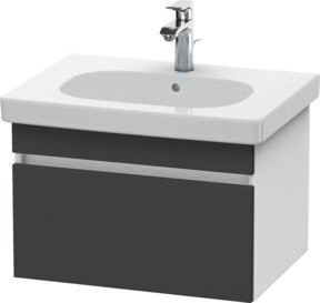 Duravit Waschtischunterschrank DuraStyle in Grau und Weiss, wandhängend, B/T: 60 x 45,3 cm - Bild 1