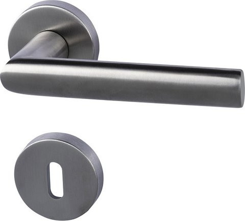 ALPERTEC Rosettengarnitur aus Edelstahl in Silber matt - Bild 1