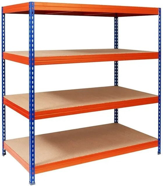 Mammut Weitspannregal Schwerlastregal Blau-Orange B/T/H: 200 x 150 x 60 cm - Bild 1