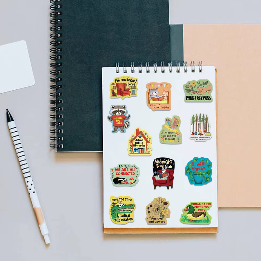 50 Stück Graffiti Aufkleber Set mit Cartoon Motiven in Multicolour für Tagebuch, Rucksack und Handy - Bild 3