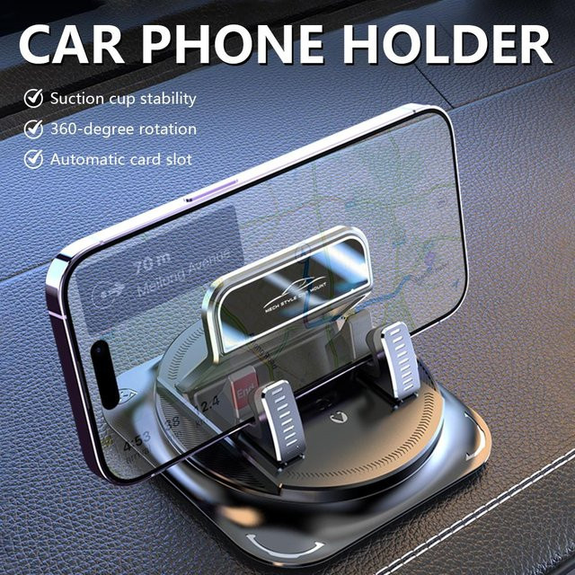 Universelle Handy Auto Halterung für das Dashboard mit Anti-Slip Pad in Schwarz N7S2 - Bild 1
