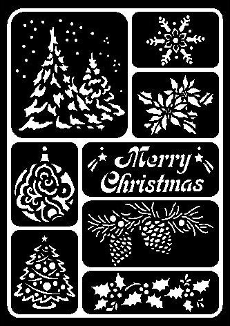 VBS Weihnachtsschablone selbsthaftend DIN A5 - Bild 1