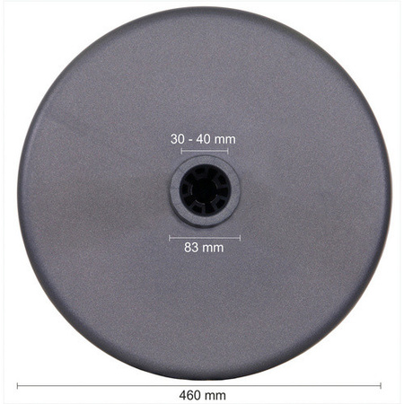 Schneider Schirme Betonschirmständer aus Beton in Grau für Rohrdurchmesser 30 - 40 mm