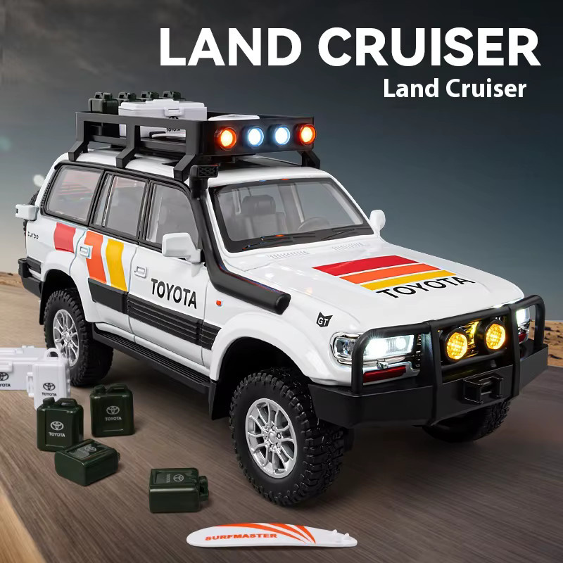 Maisto LC80 Geländewagen, Automodell, Maßstab 1:24, Metall, Weiß - Bild 2