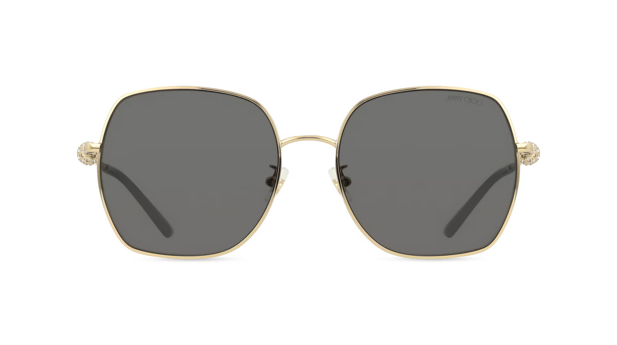 Jimmy Choo 0JC4008HD Sonnenbrille, Vollrand, Quadratisch, Metall, Gold, Damen - Bild 1