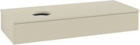 V&B Waschtischunterschrank Antao mit Beleuchtung, Farbe Grau Lack, B/T/H: 120 x 50 x 19 cm - Bild 1