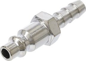 BGS Druckluft-Stecknippel 7061 mit 8 mm (5/16") Schlauchanschluss in Silber - Bild 1