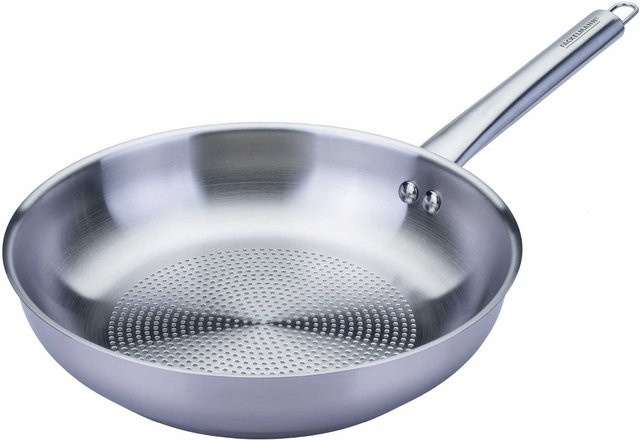 Fackelmann Bratpfanne aus Edelstahl in Silber mit Ø 24 cm - Bild 1