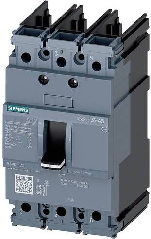 Siemens 3VA5111-5ED31-1AA0 Leistungsschalter grau mit Einstellbereich 110 - 110A und 277 V/AC - Bild 1