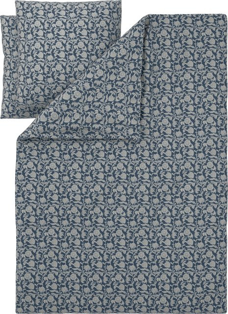 LIVARNO Renforcé-Bettwäsche Blau, Set bestehend aus 1x Bettdeckenbezug (200 x 220 cm) und 2x Kopfkissenbezug (80 x 80 cm) - Bild 1