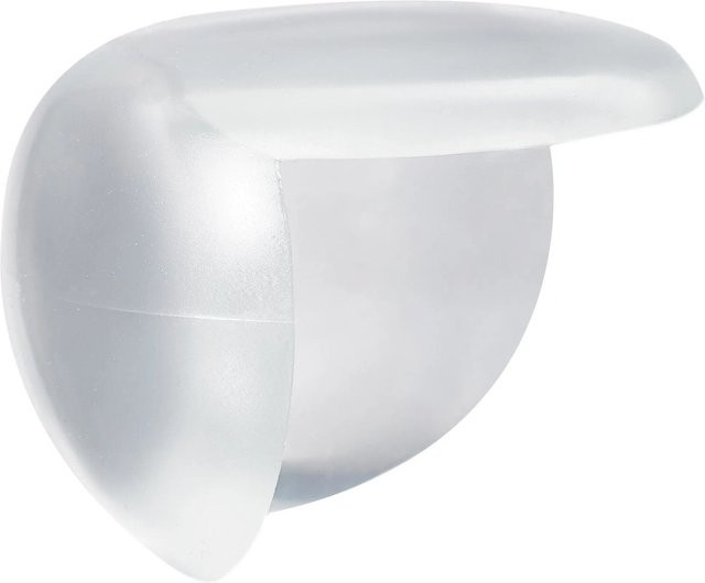 Relaxdays Eckenschutz 12er Pack aus transparentem PVC zur Babysicherung, B: 3 cm, T: 3,5 cm - Bild 1
