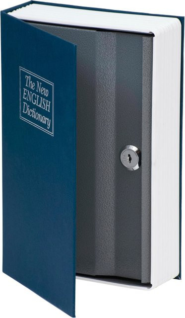 Kh-security Buchsafe aus Metall in Blau und Multicolour - Bild 1