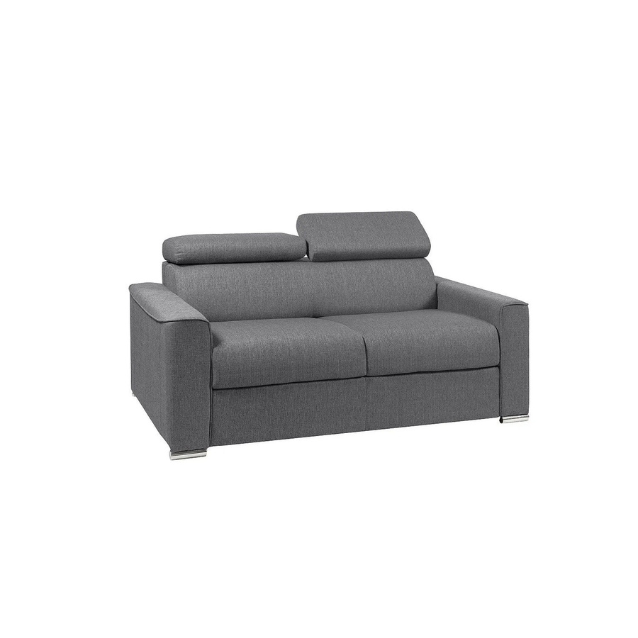 Vente-unique Schlafsofa Vizir Grau mit Stoffbezug und Schaumstoffpolsterung, Breite: 176 cm - Bild 2