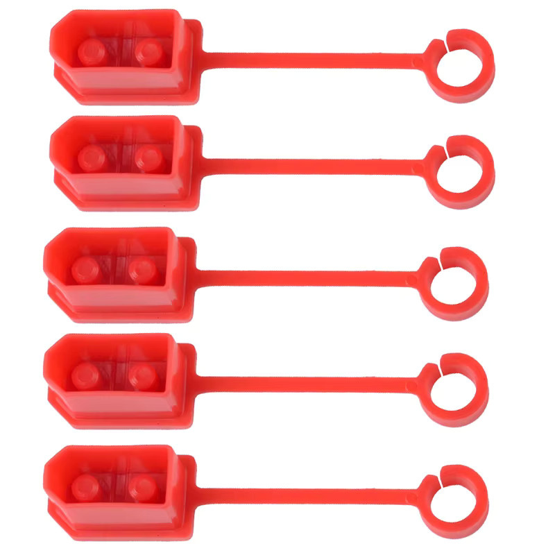 U-Angel-1988 XT60-Stecker mit isolierten Gummiklemmen und Schutzkappen in Rot, 10 Stück für RC-Lipo-Batterien - Bild 2