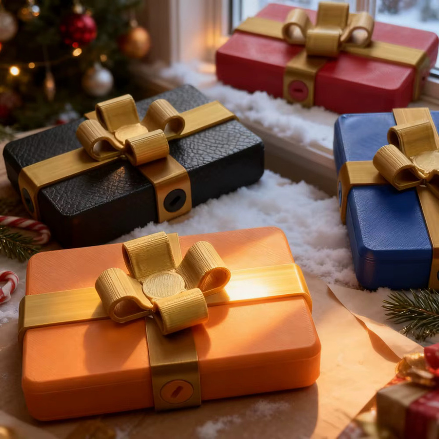 3D-gedruckte Puzzle-Geschenkbox mit Schraubverschluss aus Kunststoff und Papier in Mehrfarbig für Valentinstag und Partys - Bild 2