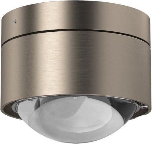 Top Light Puk Mini Plus LED-Deckenleuchte in Nickel matt mit klarem Glas und warmweißem Licht (2700K) - Bild 1