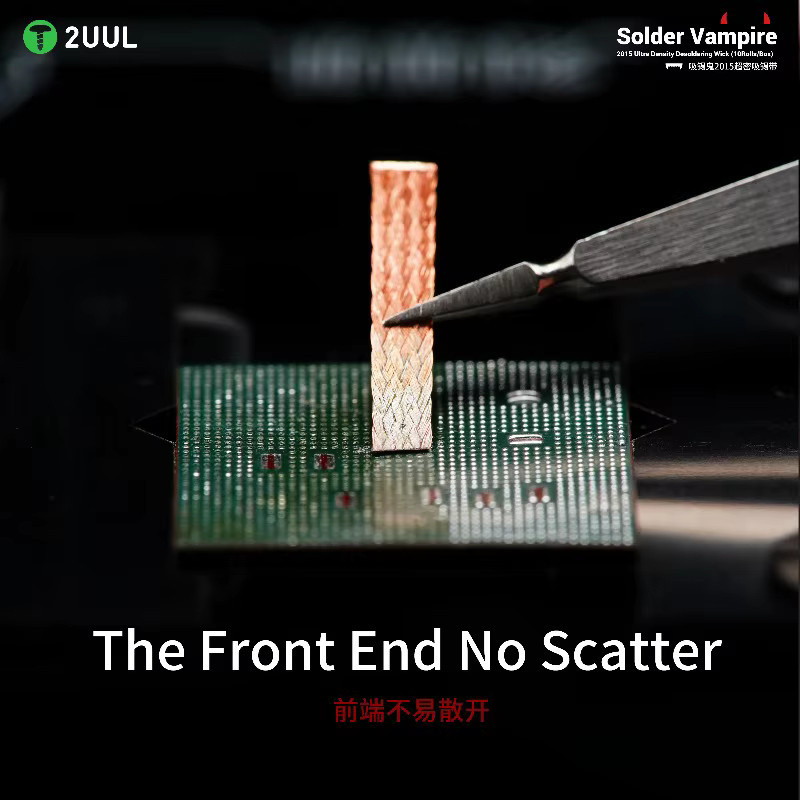 2UUL DW15 Solder Vampire Ultra Density Entlötdocht für PCB BGA Handy-Motherboard Reparaturwerkzeug, 10 Rollen pro Box - Bild 3