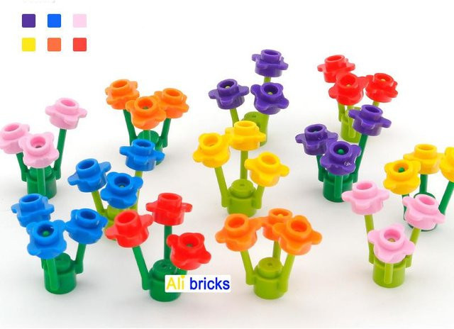 Yiran toy Blumen & Gras Bausteine, Natur, ab 14 Jahre - Bild 1