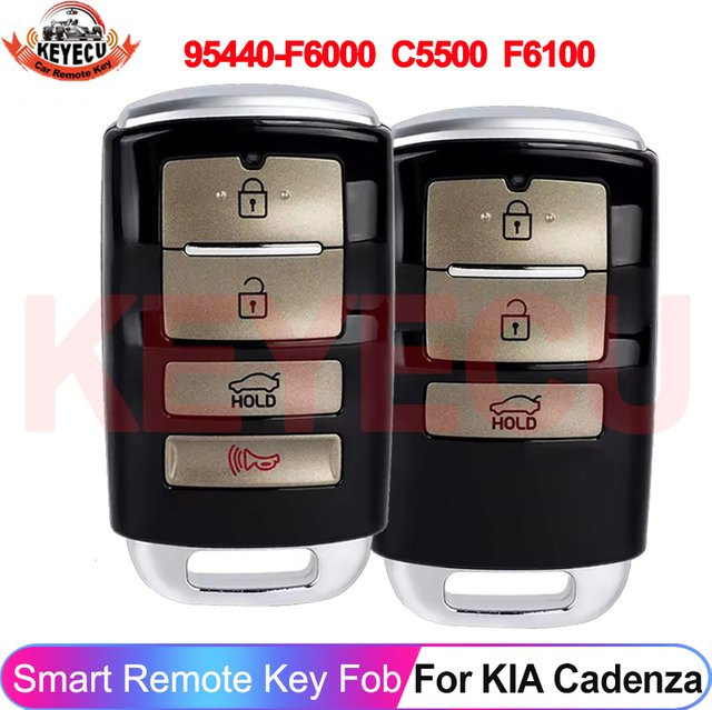 Smart Keyless Proximity Auto Remote Key für KIA Cadenza 2016-2019 mit ID47 Chip 433 MHz in Schwarz - Bild 1