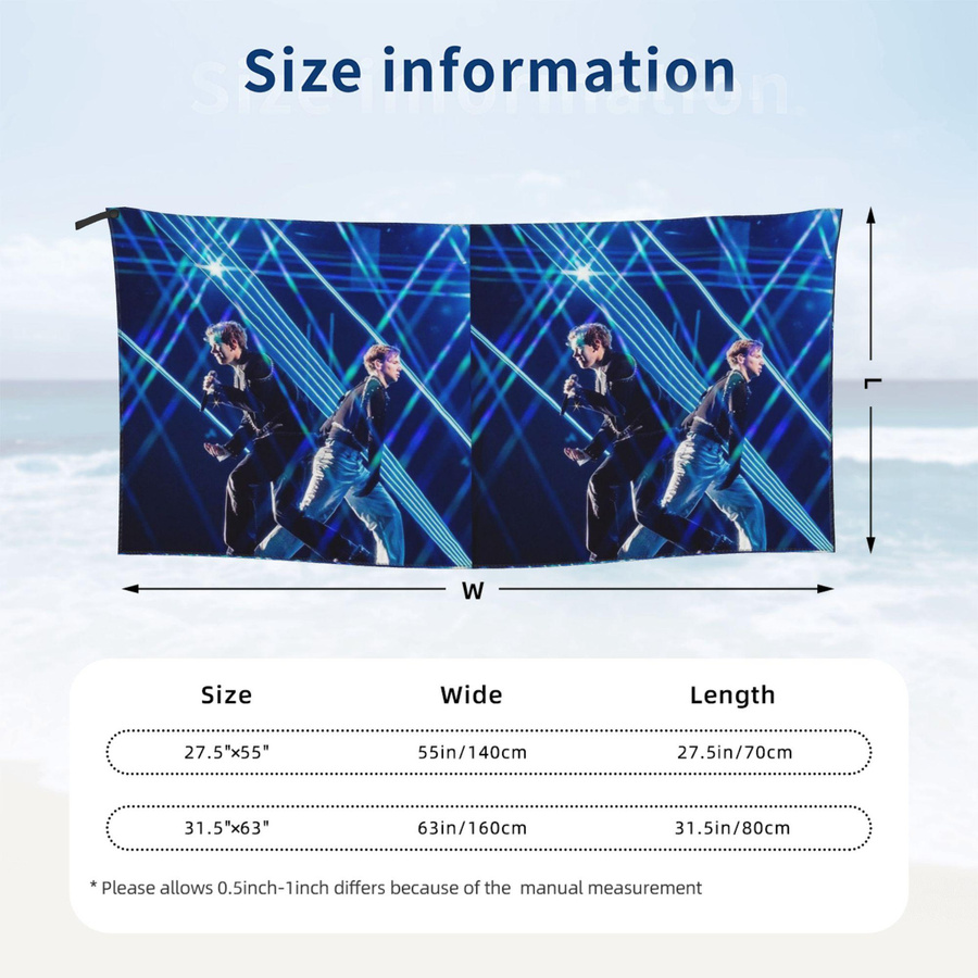 Marcus Und Martinus Strandtuch aus weicher Mikrofaser, schnelltrocknend und saugfähig, B/B: 70 x 140 cm - Bild 4