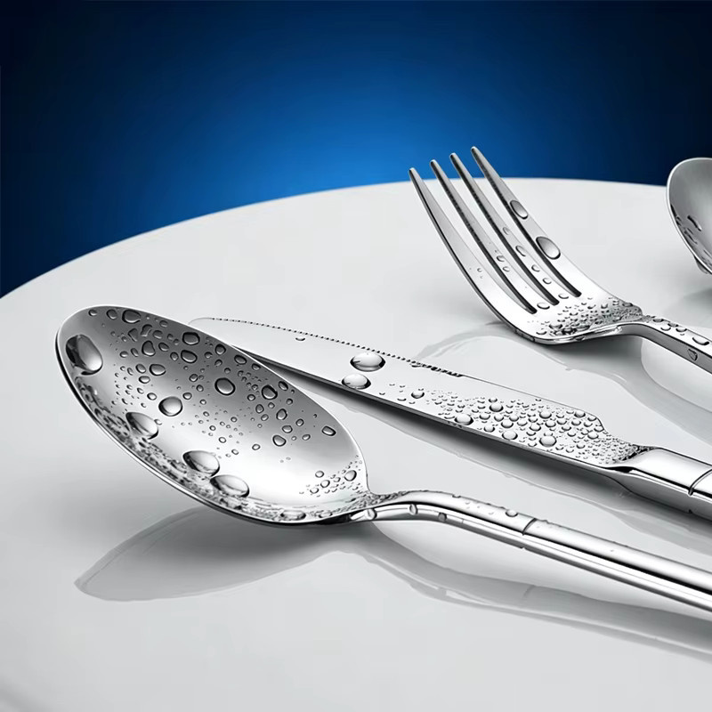24-teiliges Edelstahl-Besteckset Knight in Silber, hochglanzpoliertes Küchenbesteck-Set - Bild 3