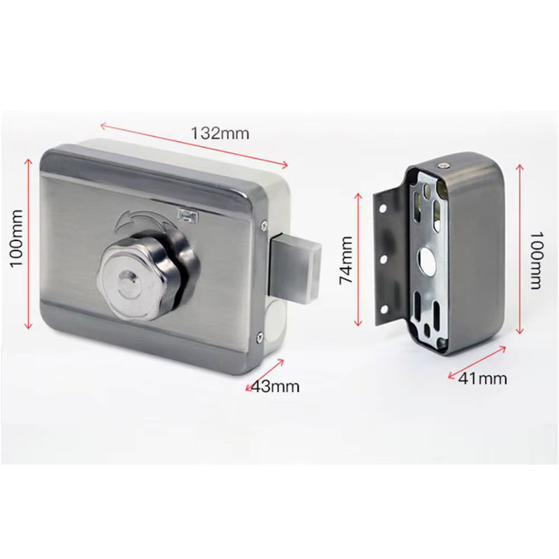 Asia-Teco DC12V Metall Elektroschloss in Silber für Eisentüren und Holztüren als integriertes elektronisches Torschloss für dein Zugangskontrollsystem - Bild 4