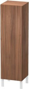 Duravit L-Cube Halbhochschrank in Nussbaum Natur mit Tür links, B: 40 cm, T: 36,3 cm, H: 132 cm - Bild 1