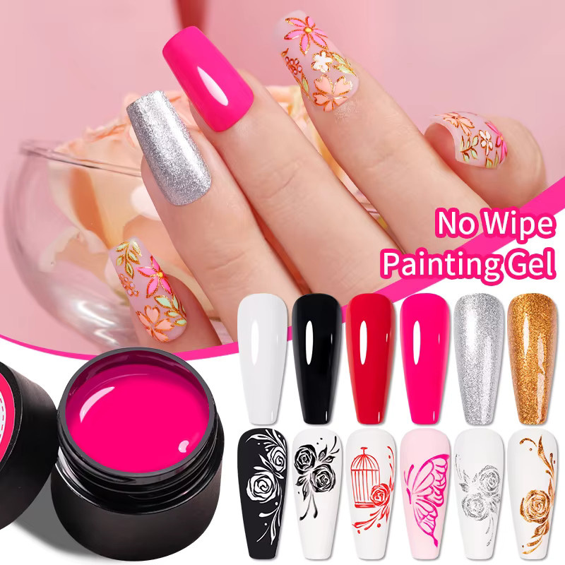 AWStorG Nail Art Painting Gel, Schimmernd, 5 g - Bild 2