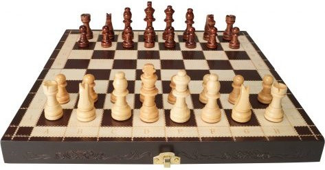 VEVOR Magnetic Wooden Chess Set Schachspiel mit 2 Extra Queens - Bild 1