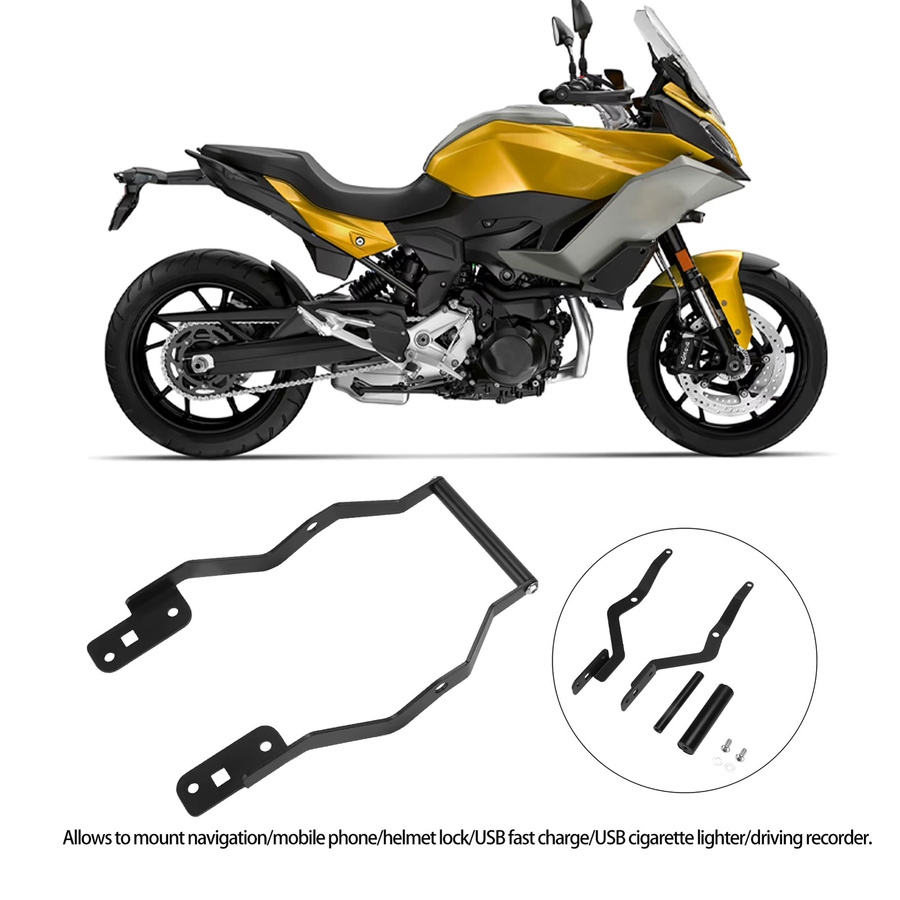 Motorrad GPS Handy Halterung und Navigation Ständer in Schwarz für BMW F900R und F900XR (Modelle 2020-2021) - Bild 2
