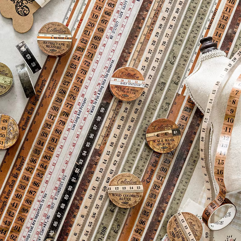 Mr. Paper Masking Tape Band Mini Messen Serie als dekoratives Papier Klebeband für DIY Scrapbooking und Collage - Bild 2
