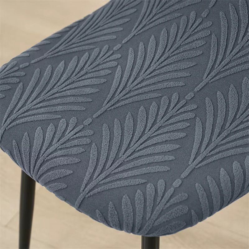 WANERQU Nordic Shell Stil Stuhlbezüge in Schwarz, Armlose Stretch-Schonbezüge zum Schutz deiner Stühle - Bild 3