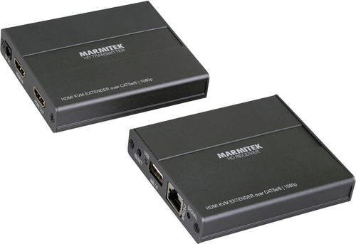 Marmitek MegaView 76 HDMI Extender über RJ45 Netzwerkkabel in Schwarz mit einer Reichweite von 40 m - Bild 1