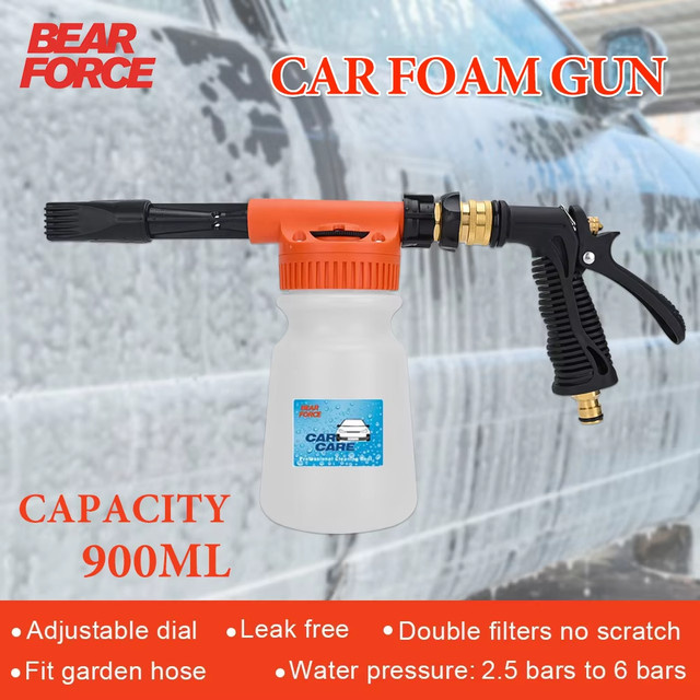 BEAR FORCE Schaumpistole für die Autoreinigung und Gartenpflege in Orange - Bild 1