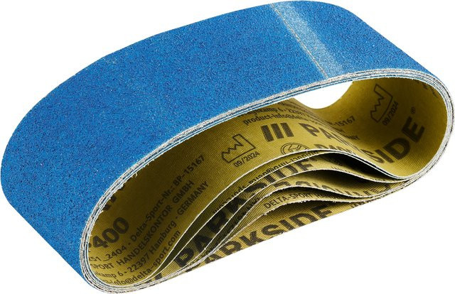 Parkside Bandschleiferpapier-Set für Metall und Holz in Blau und Braun - Bild 1