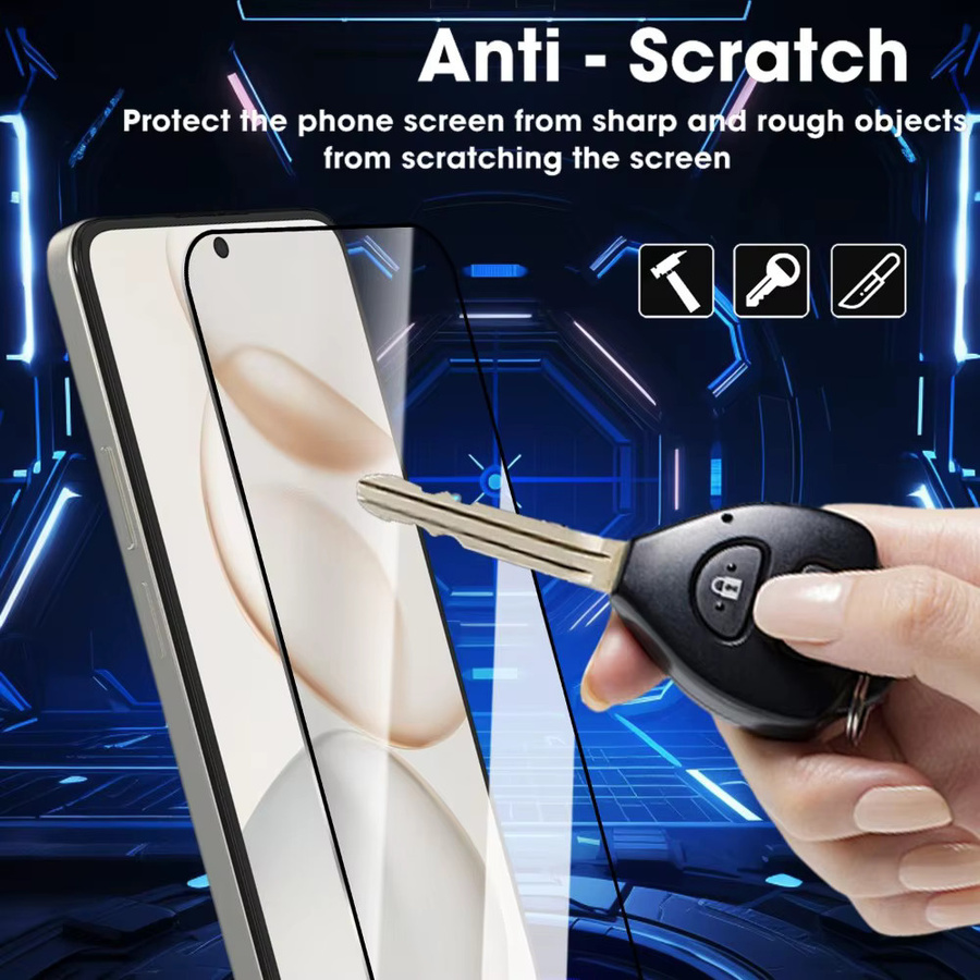 Set aus HD gehärtetem Glas als Displayschutzfolie für Honor 400, Honor 400 Lite und Honor 400 Pro, transparent, kratzfest und staubfrei installierbar - Bild 2