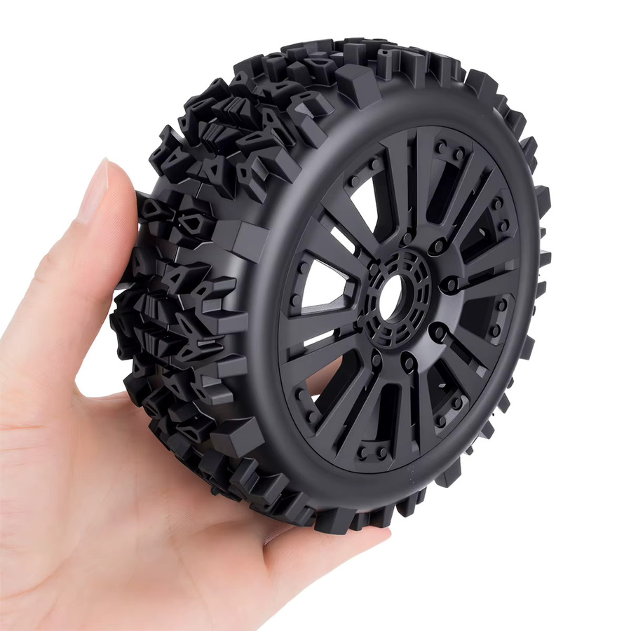 MALOM RC Off-Road Buggy Räder Reifen, 4-teiliges Set, 17mm Sechskant - Bild 4
