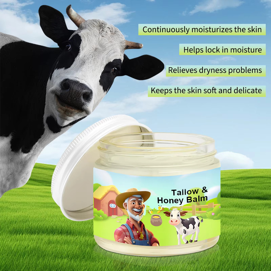 Tallow & Honigbalsam Feuchtigkeitscreme, 60 g, Gesicht und Körper - Bild 2