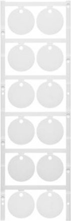 Weidmüller Gerätemarkierung aus Kunststoff in Weiß mit einer Beschriftungsfläche von 30 x 30 mm zur Montage mittels Kabelbinder - Bild 1