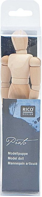 Rico Design Modellpuppe Tabletop aus Holz in Natur, Höhe: 11,25 cm - Bild 1