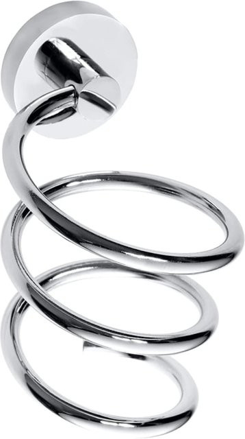 Brillantbad BOMEGA Fönhalter Spiral Messing Chrom poliert B/T/H: 13,0 x 10,0 x 12,5 cm - Bild 1
