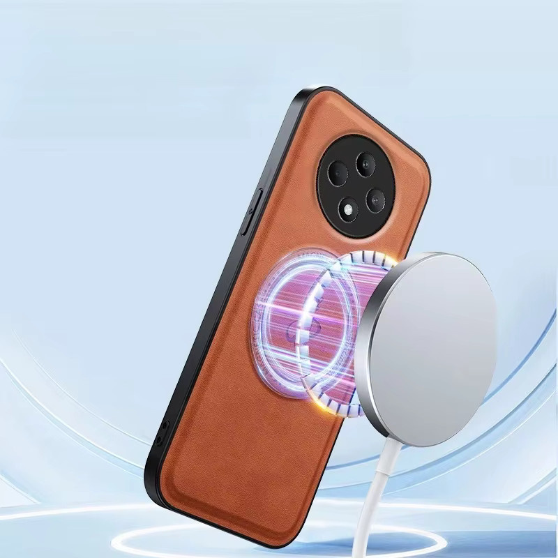 Magnetische Leder-Standhülle für OnePlus 15R 15 13T Nord 5 4 5G in Grün mit Magsafe-Unterstützung und Kameraschutz - Bild 5