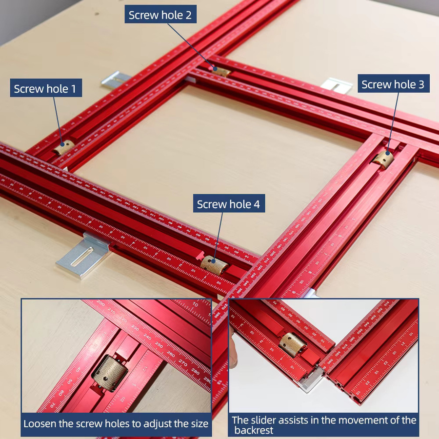 ENJOYWOOD Schienenverbindungsset aus Aluminiumlegierung für parallele Schienensysteme zur Holzbearbeitung - Bild 3