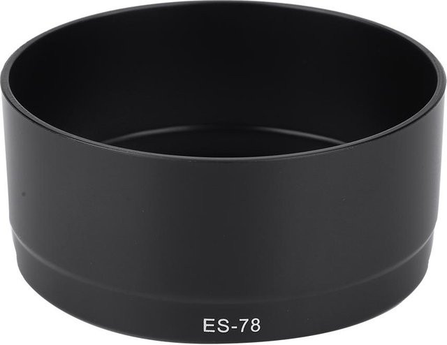 Canon ES-78 Gegenlichtblende aus Kunststoff für Canon EF 50 mm F1.2L USM in Schwarz - Bild 1