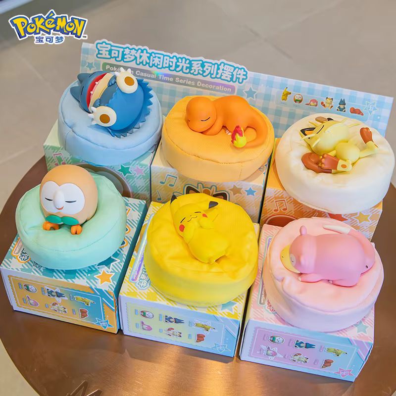 FUNISM Pokemon Anime Actionfigur Pikachu in gelber Schlafposition als Modell-Ornament und Spielzeug - Bild 2