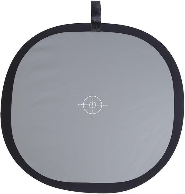 Andoer Faltbare Referenzreflektorkarte 18 % Grau und Weiß mit Tragetasche, Durchmesser: 60 cm - Bild 1