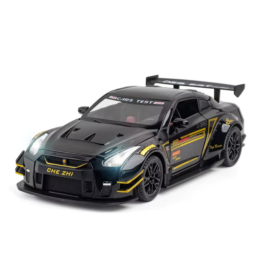 RMZ city GTR R35 CSR2 Modell Sportwagen, 1:24, Legierung, mit Licht und Sound - Bild 3