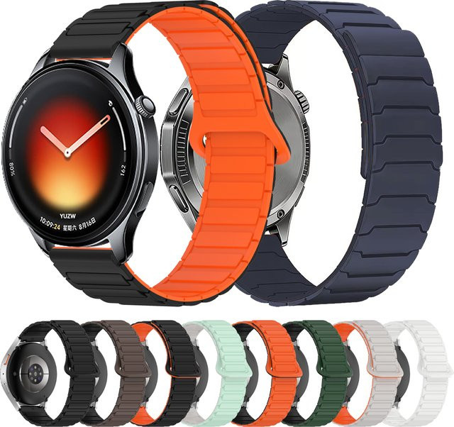 Xiaomi Uhrenarmband Silikon, 22 mm, Magnetband - Bild 1