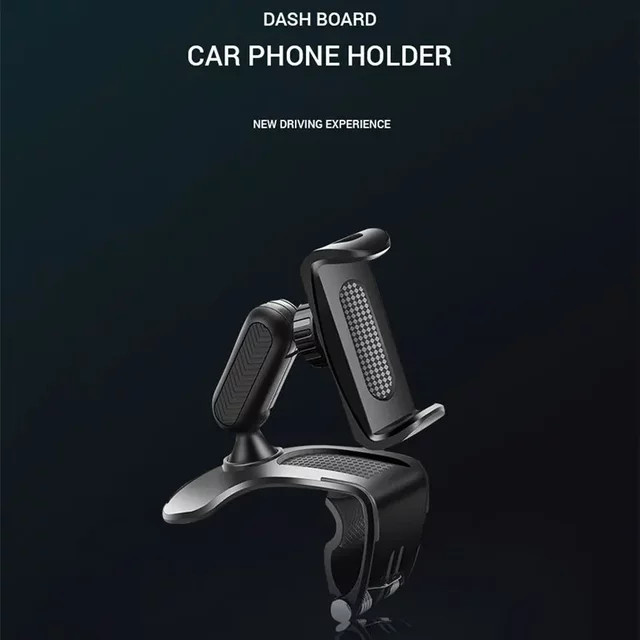 Universelle Autotelefon Halterung für das Dashboard in Schwarz zur GPS Navigation für iPhone, Xiaomi, Redmi, Samsung und Huawei - Bild 1