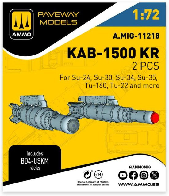 AMMO by MIG Jimenez KAB-1500 KR, 2-teiliges Set - Bild 1